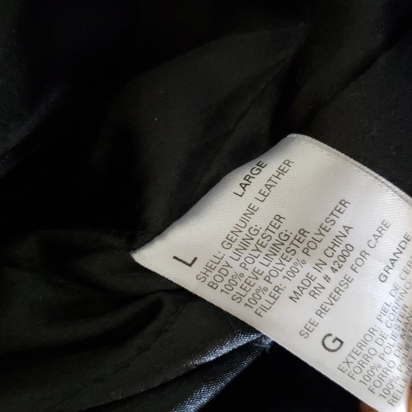 Men's leather shell jacket - Picture 4 of 5